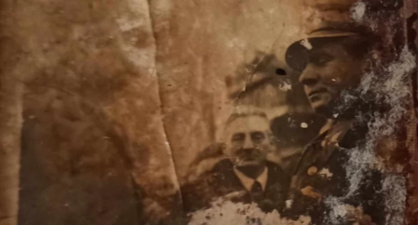 Rok 1947. Marszałek Michał Rola-Żymierski podczas spotkania z osadnikami wojskowymi w Gryfinie