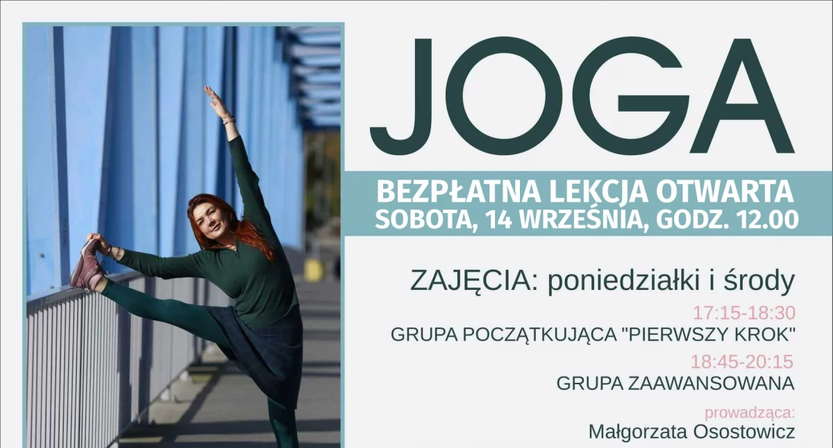 Promocja, Przyjdź bezpłatną lekcję Jogi! - zdjęcie, fotografia