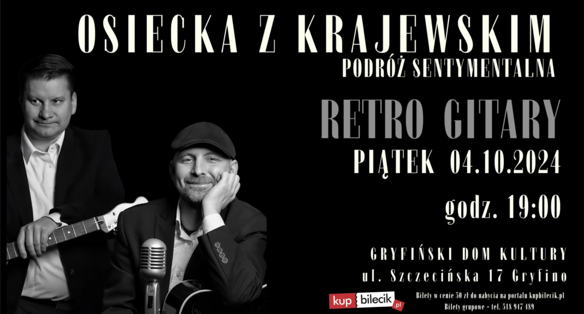 Koncerty muzyka, Osiecka Krajewskim czyli sentymentalna podróż Gryfinie - zdjęcie, fotografia