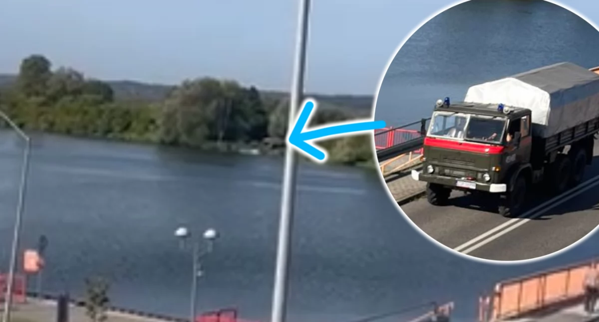 Straż pożarna, Wypompowywali wodę rzeki Wyjaśniamy sytuację - zdjęcie, fotografia