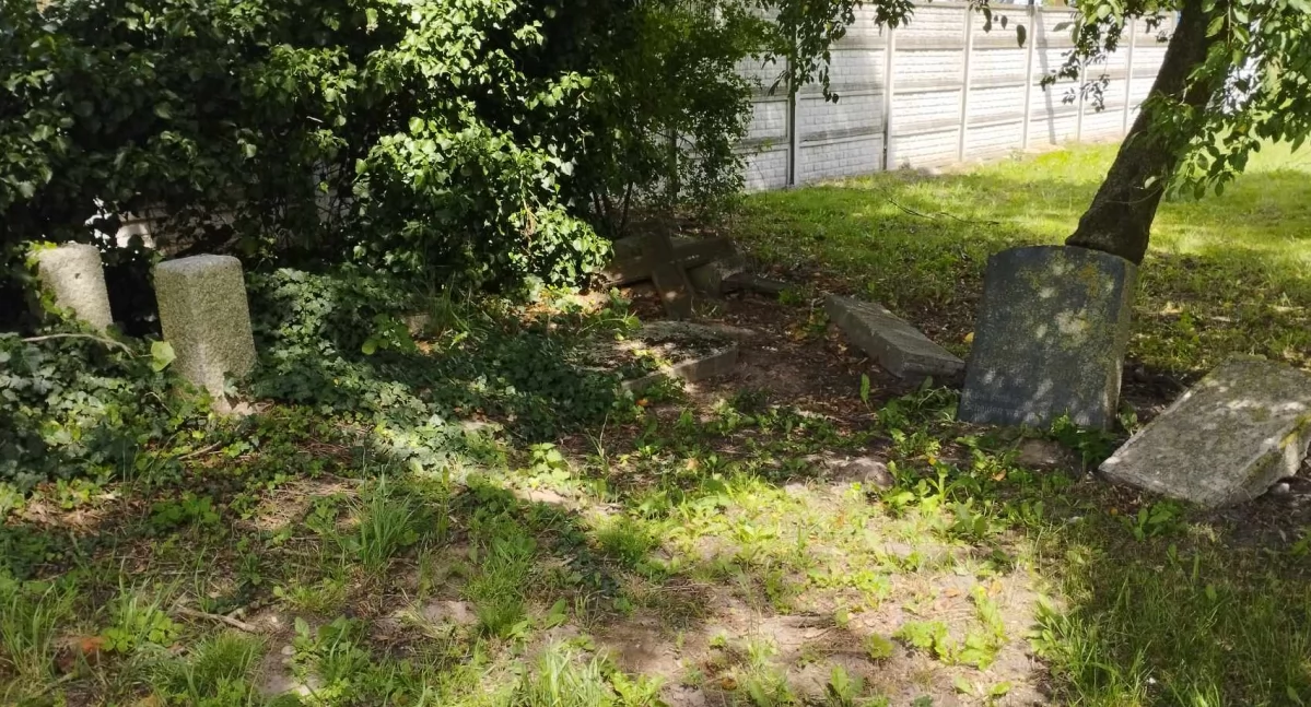 Inicjatywy społeczne, Organizują prace porządkowe dawnym cmentarzu ewangelickim który znajduje powiecie gryfińskim - zdjęcie, fotografia
