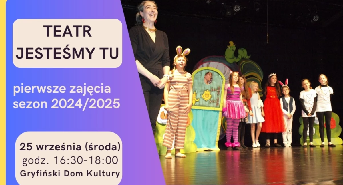 Teatr, Gryfiński Teatr Jesteśmy zaprasza pierwsze zajęcia! - zdjęcie, fotografia