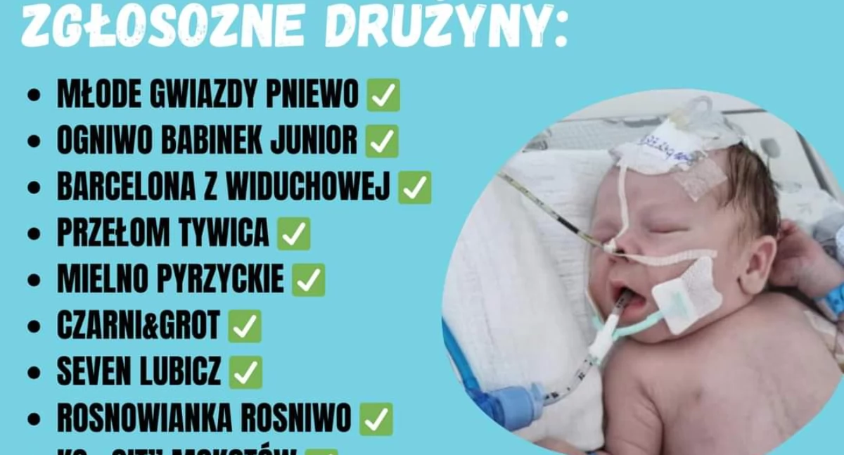 Akcje charytatywne, Organizują charytatywny turniej piłkarski Pieniądze przekażą leczenie małego Julka - zdjęcie, fotografia