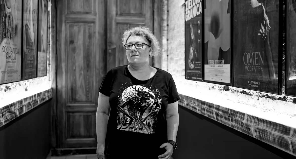 Kino, Maria Witkowska lubię zapachu popcornu kinowej - zdjęcie, fotografia