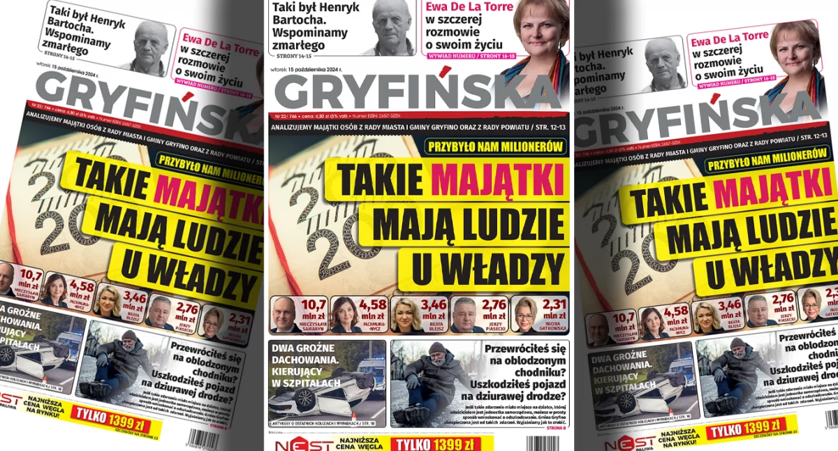Gazeta Gryfińska, numer Gazety Gryfińskiej Analizujemy oświadczenia majątkowe - zdjęcie, fotografia