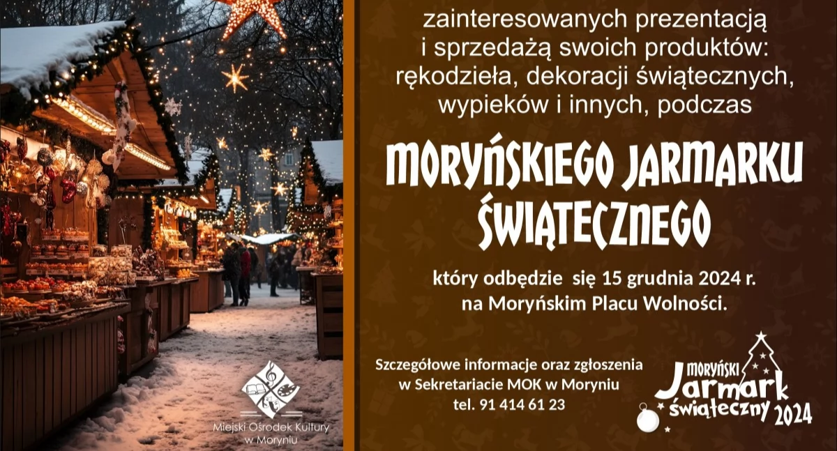 Imprezy, Moryniu odbędzie Jarmark Bożonarodzeniowy - zdjęcie, fotografia