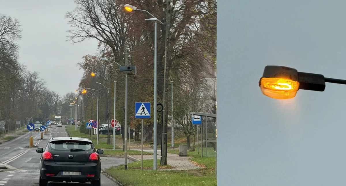 Transport i komunikacja, Lampy świecą - zdjęcie, fotografia
