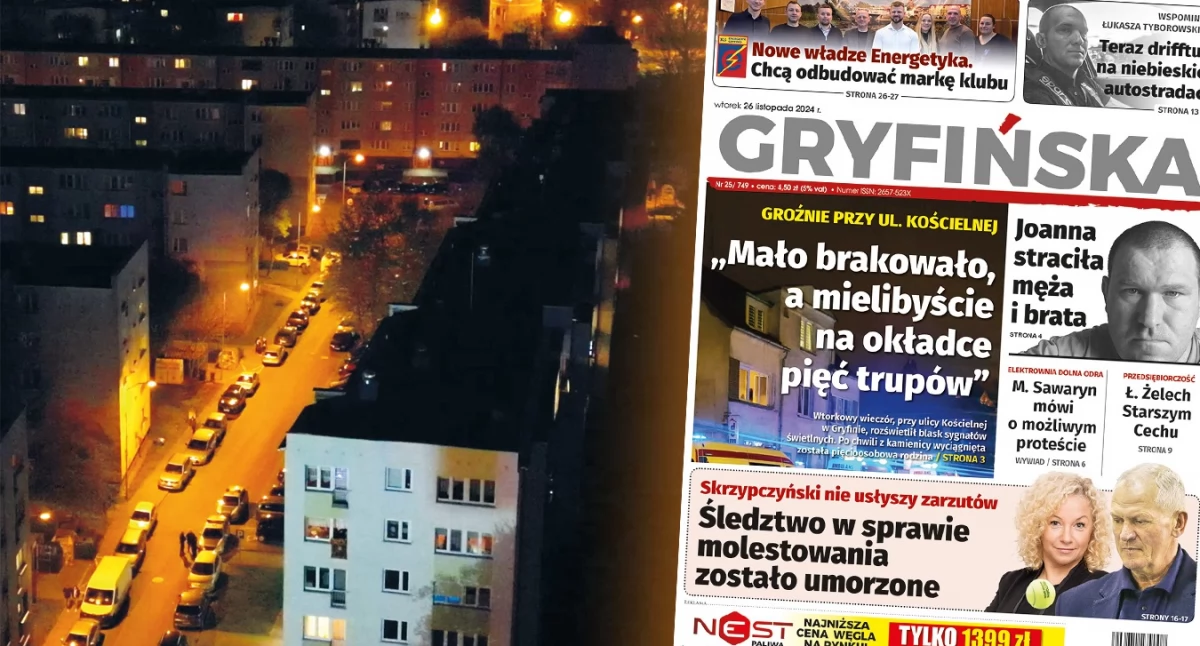 Interwencje, Kolejna nocna awantura bloku Bałtyckiej Gryfinie - zdjęcie, fotografia