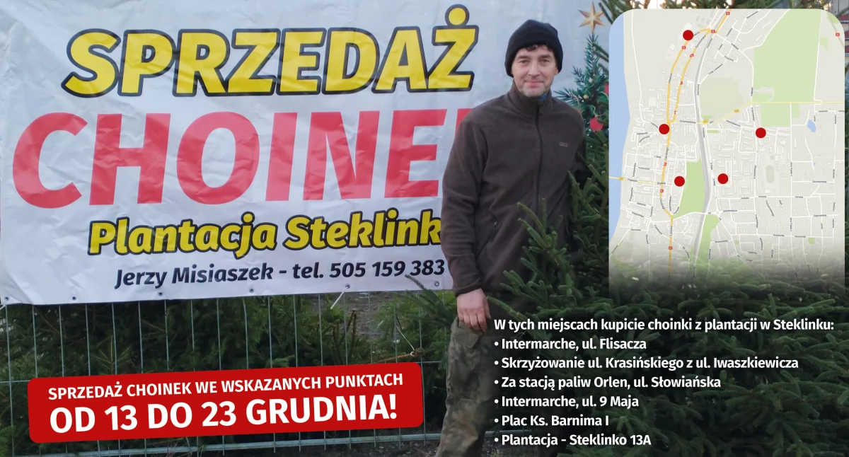 Gazeta Gryfińska, Świeżo ścięte choinki Steklinka Sprawdź gdzie kupić! - zdjęcie, fotografia