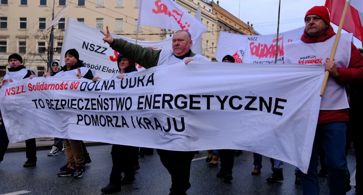 Elektrownia Dolna Odra, manifestacji Fotorelacja - zdjęcie, fotografia