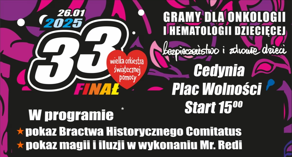 Akcje charytatywne, Bogaty program WOŚP Cedyni - zdjęcie, fotografia