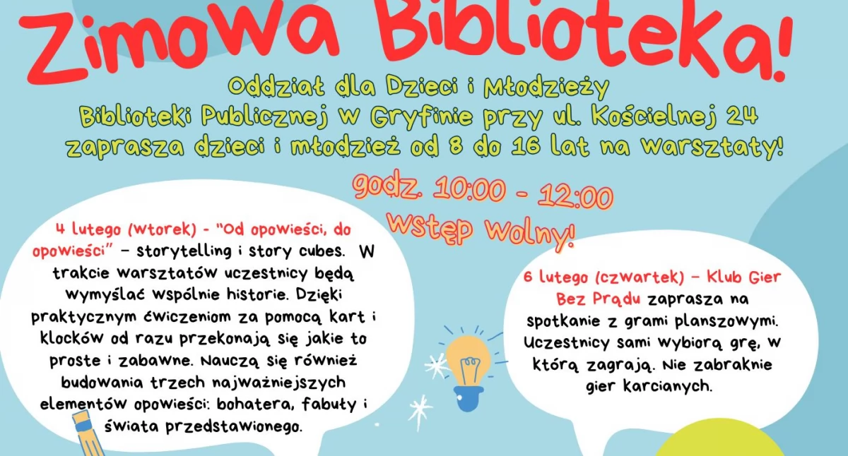 Wystawy Warsztaty, Gryfińska biblioteka zaprasza dzieci ferie bezpłatne warsztaty - zdjęcie, fotografia