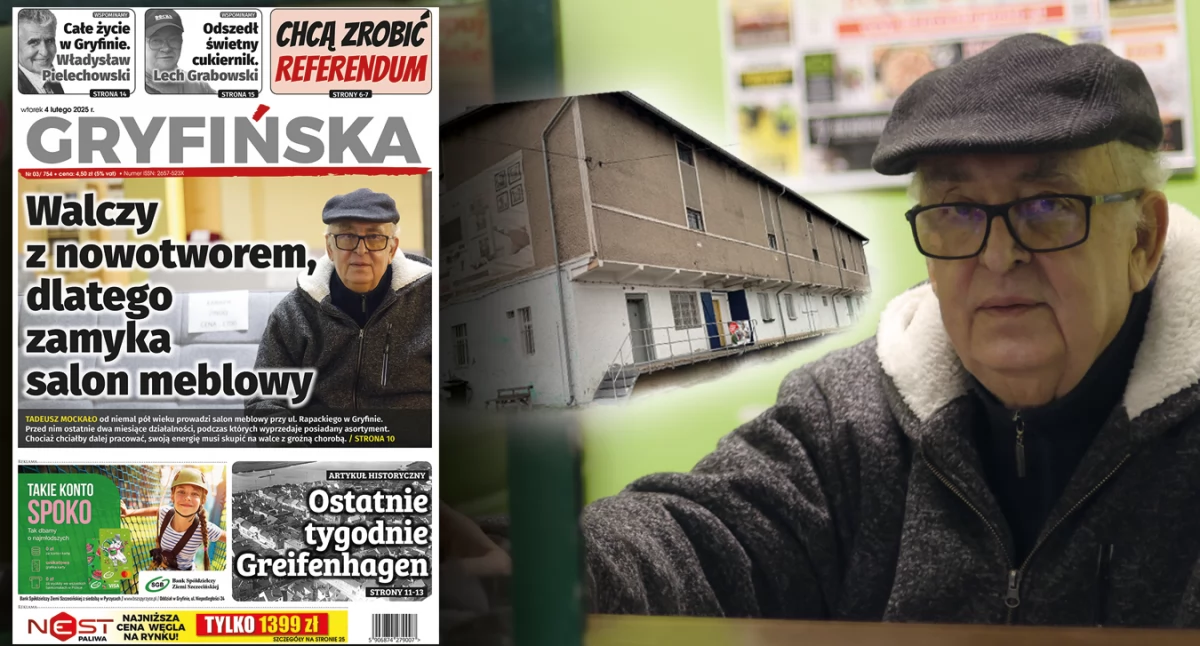 Gazeta Gryfińska, Tadeusz Mockało zamyka sklep Pomóżmy sprzedać ostatnie meble - zdjęcie, fotografia