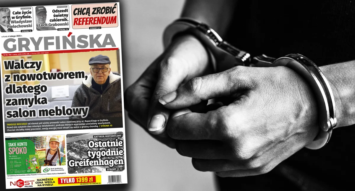 Policja - kryminalne, Gryfińska policja zatrzymała Szamana Trenera - zdjęcie, fotografia