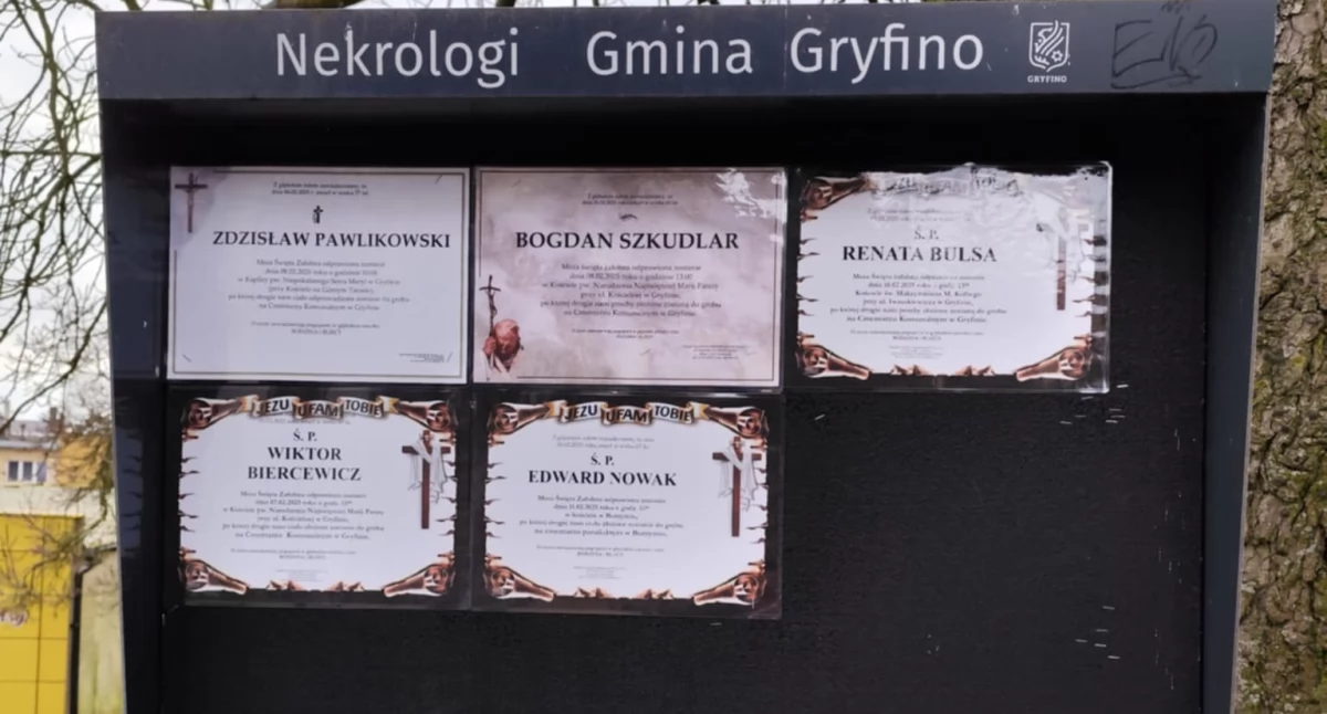 Odeszli, Żegnamy mieszkańców Gryfino Banie - zdjęcie, fotografia