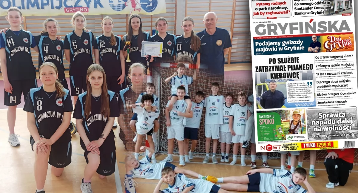 Gazeta Gryfińska, Gryfino rządzi gryfińskim sporcie! Ogromne sukcesy szkoły - zdjęcie, fotografia
