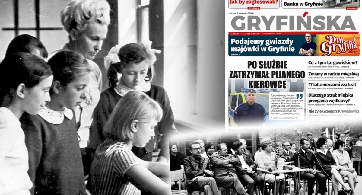 Gazeta Gryfińska, działania szkoły wyzwolonym wielowiekowego panowania niemieckiego starym grodzie słowiańskim - zdjęcie, fotografia