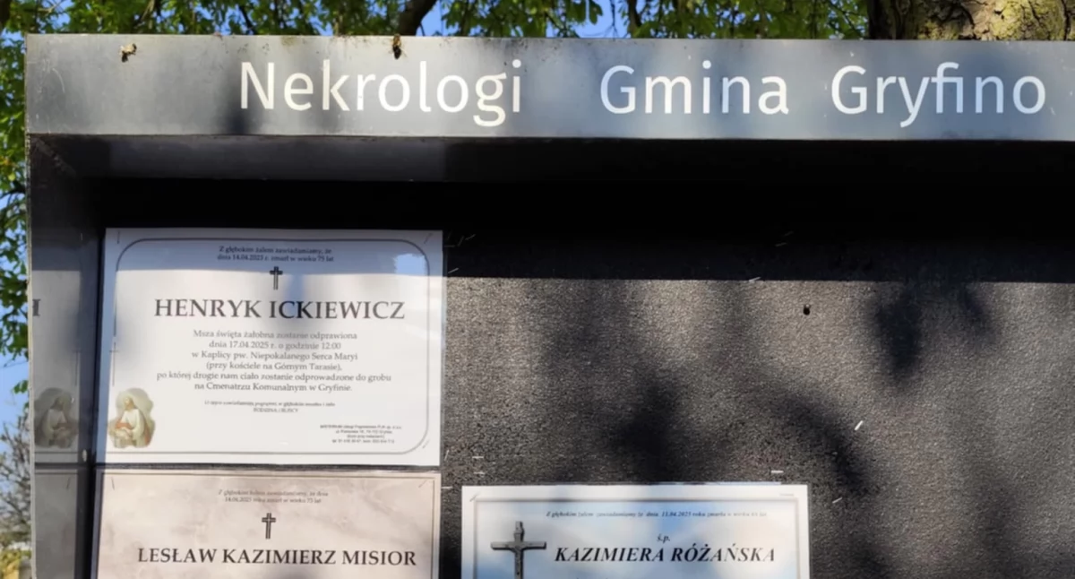 Odeszli, nekrologi kolejne odejścia - zdjęcie, fotografia