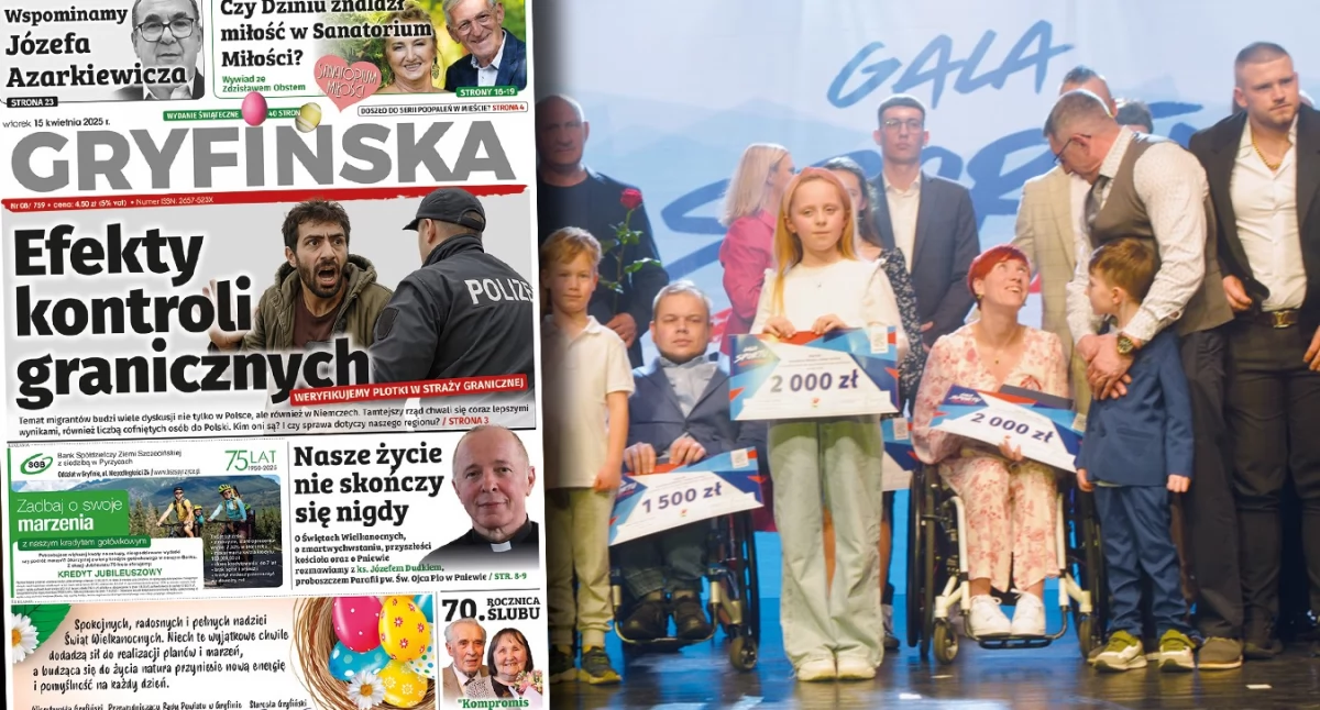 Pozostałe, sportowców scenie otrzymało czeki - zdjęcie, fotografia