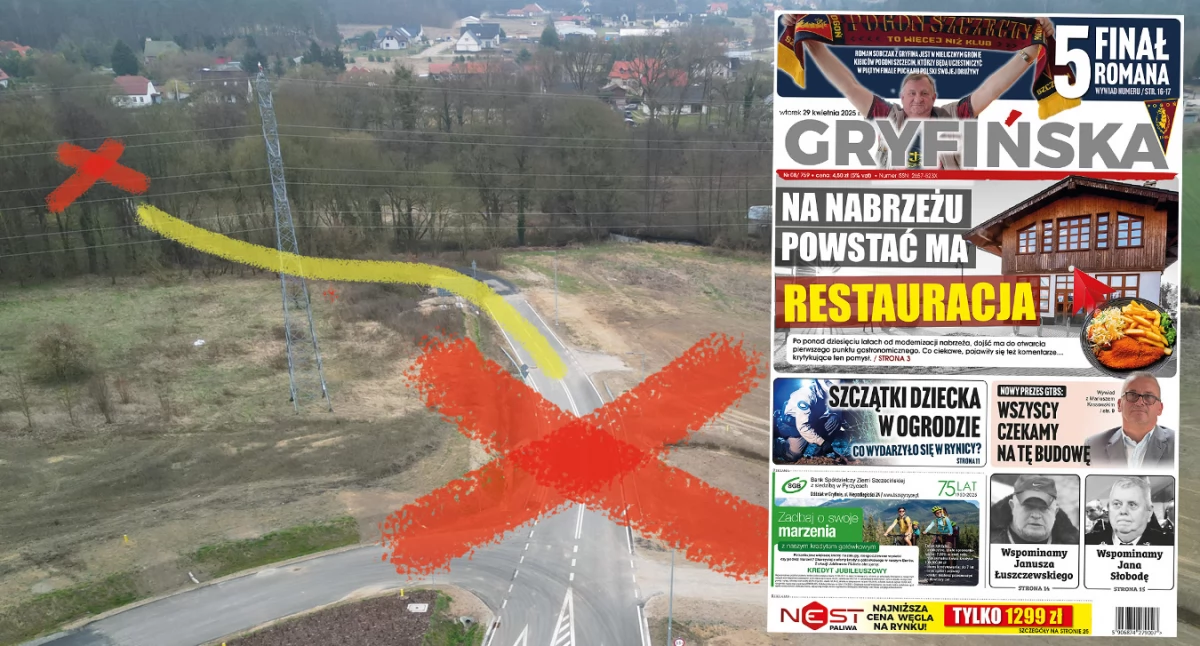 Interwencje, Mostek wymiany Ulicą Stokrotki długo przejedziesz - zdjęcie, fotografia
