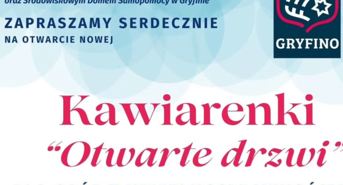 Opieka społeczna, Otwarcie gryfińskiej kawiarenki maja! - zdjęcie, fotografia