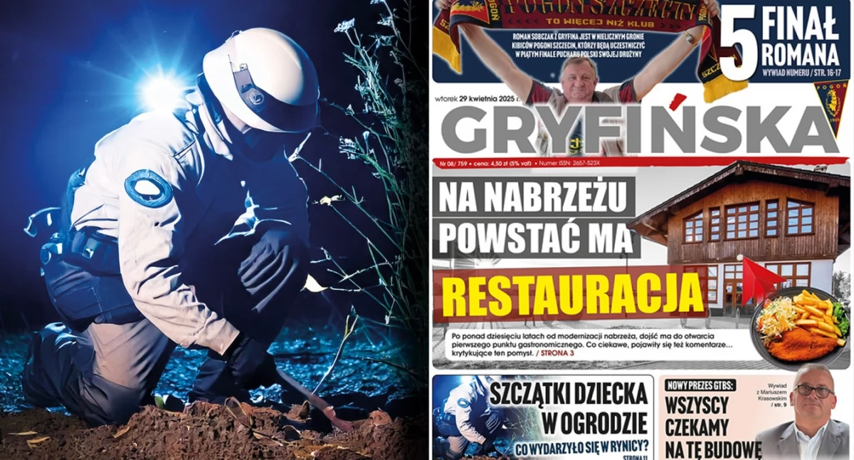 Gazeta Gryfińska, Wiemy zaalarmował policję wskazał miejsce ukrycia zwłok - zdjęcie, fotografia