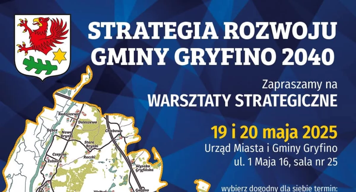 Info, Gmina zaprasza warsztaty strategiczne dotyczące Strategii Rozwoju Gminy Gryfino - zdjęcie, fotografia