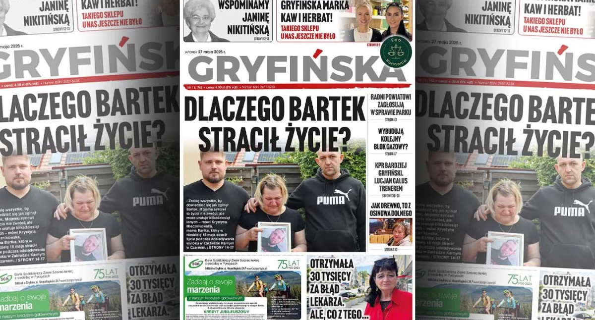 Gazeta Gryfińska, wydanie Gazety Gryfińskiej - zdjęcie, fotografia