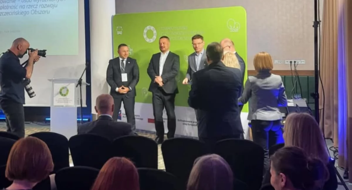 Samorządowcy, Władze Gryfina konferencji - zdjęcie, fotografia
