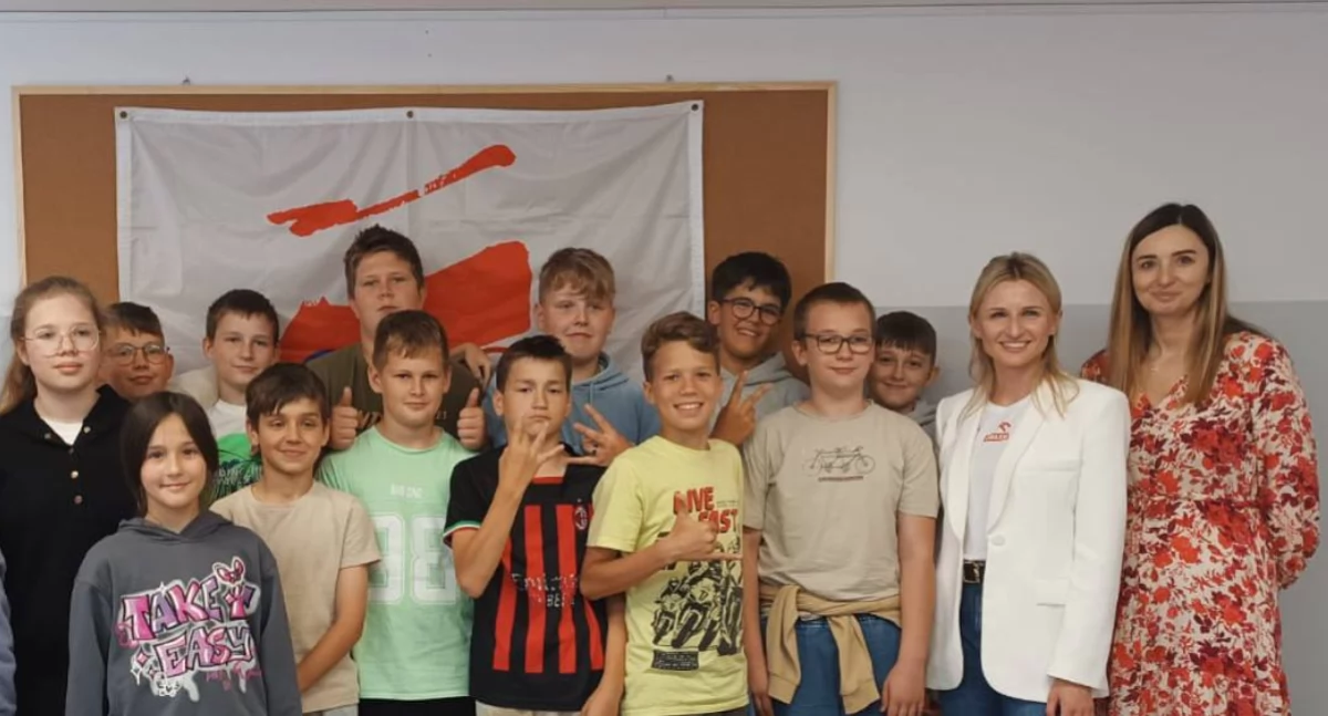 Szkoły i przedszkola, Szkołę odwiedziła mistrzyni olimpijska [GALERIA] - zdjęcie, fotografia