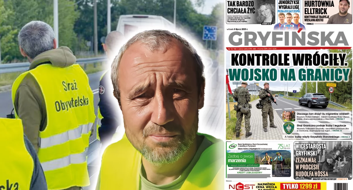 Gazeta Gryfińska, Dlaczego stoją migrantów widzieli Wywiad założycielem Straży Obywatelskiej - zdjęcie, fotografia