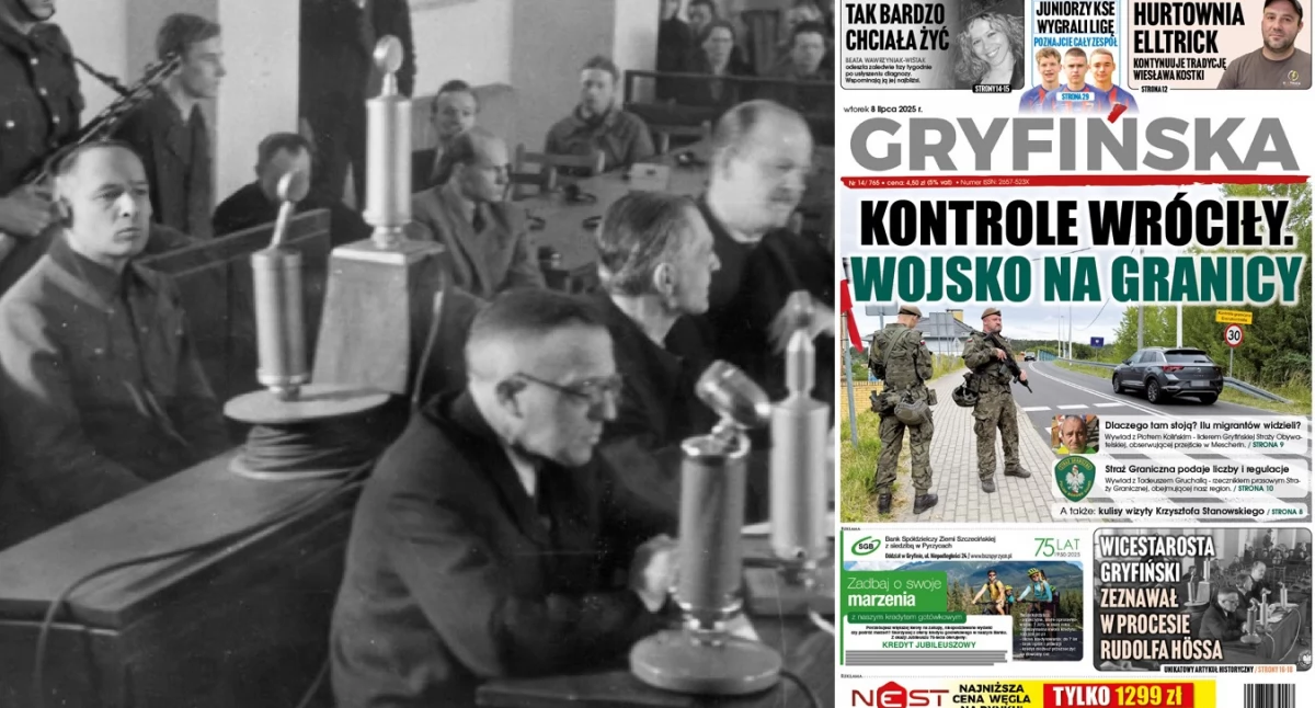 Postacie, Przegoniony Kunik wicestarosta który zeznawał procesie Rudolfa Hössa - zdjęcie, fotografia
