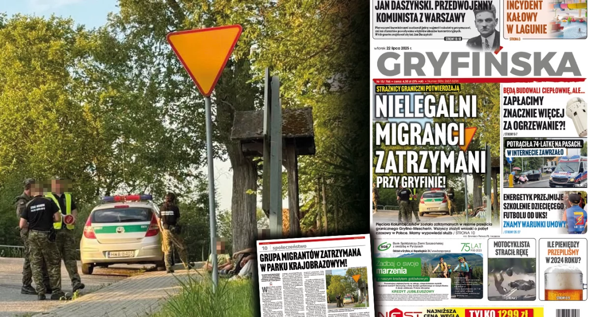 Gazeta Gryfińska, Służby potwierdzają grupa migrantów zatrzymana parku krajobrazowym [GAZETA] - zdjęcie, fotografia