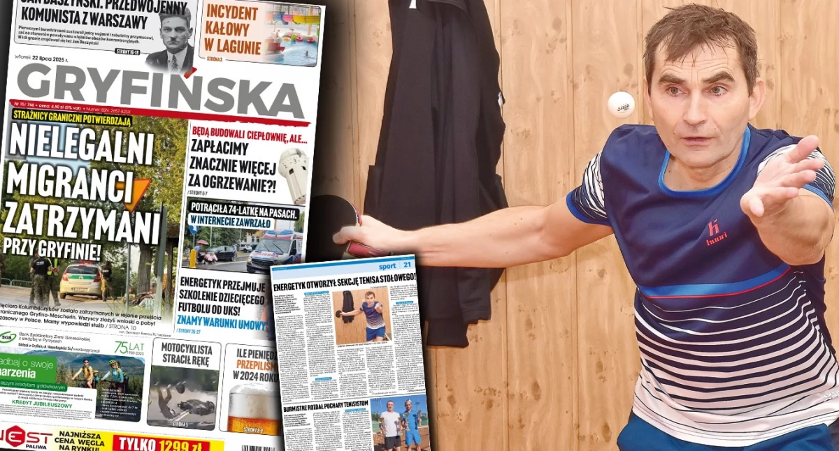 Gazeta Gryfińska, Energetyk otworzył sekcję tenisa stołowego! - zdjęcie, fotografia