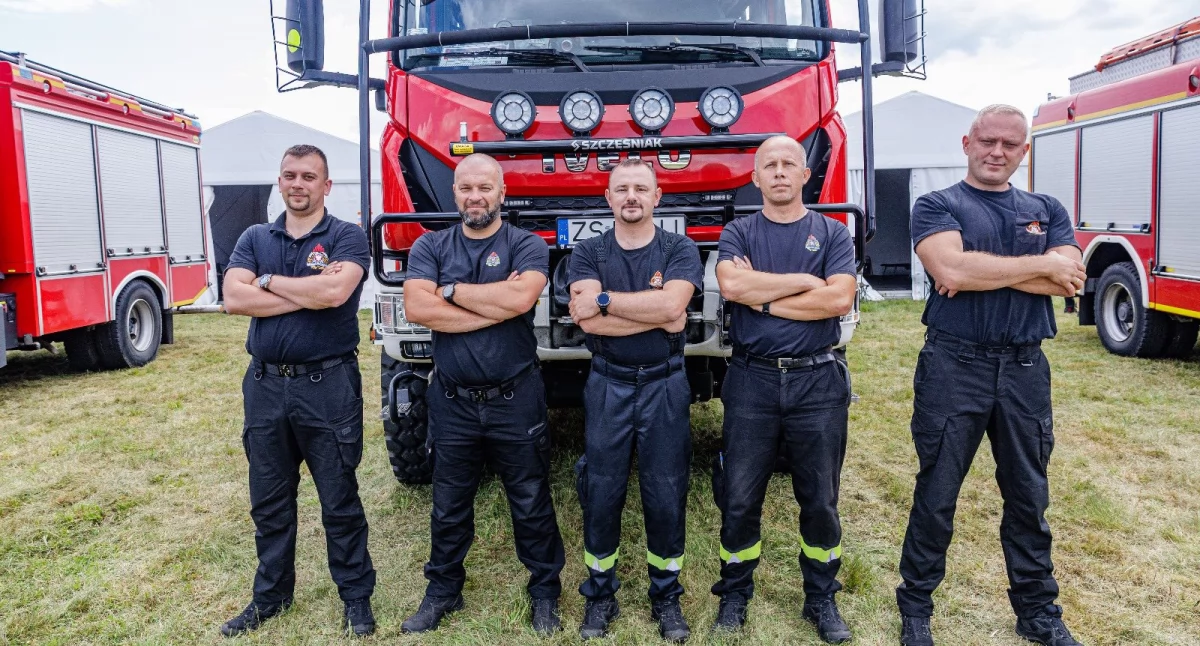 Straż pożarna, Gryfińscy strażacy zabezpieczają Pol’and’Rock Festival - zdjęcie, fotografia