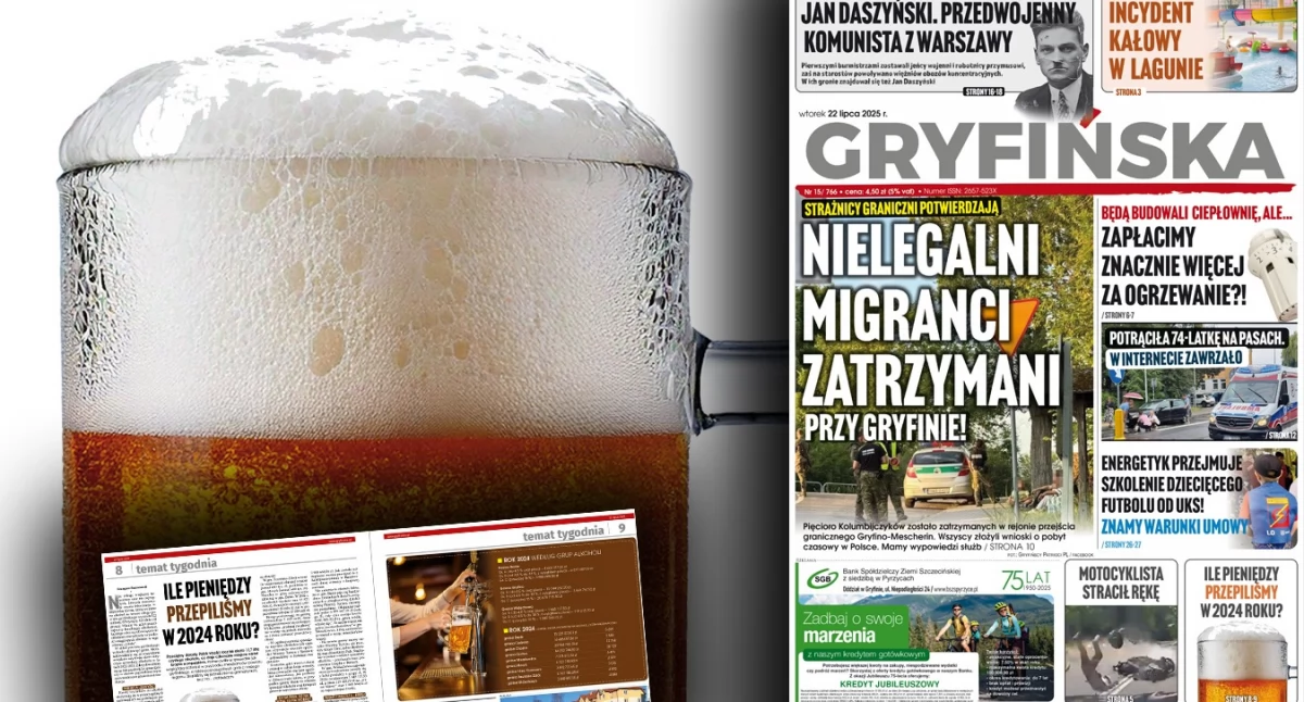 Gazeta Gryfińska, gminie Gryfino pijemy mniej wciąż przepijamy miliony - zdjęcie, fotografia