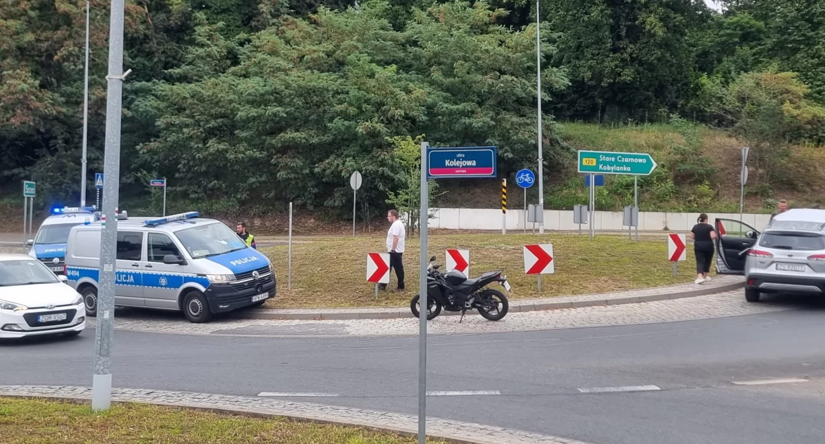 Straż pożarna, kolejne wypadki udziałami motocyklistów! Jeden Gryfinie - zdjęcie, fotografia