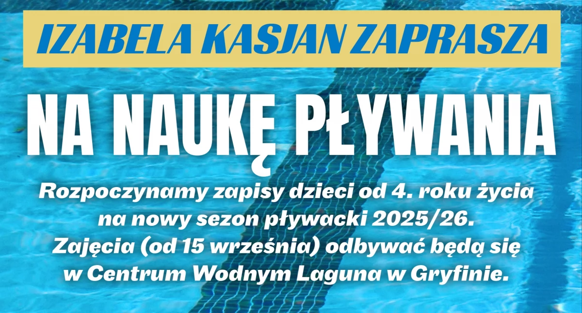 Promocja, Zapisy naukę pływania terapię zajęciową - zdjęcie, fotografia