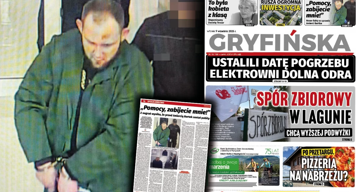 Gazeta Gryfińska, fakty sprawie nieoczekiwanej śmierci Bartka - zdjęcie, fotografia