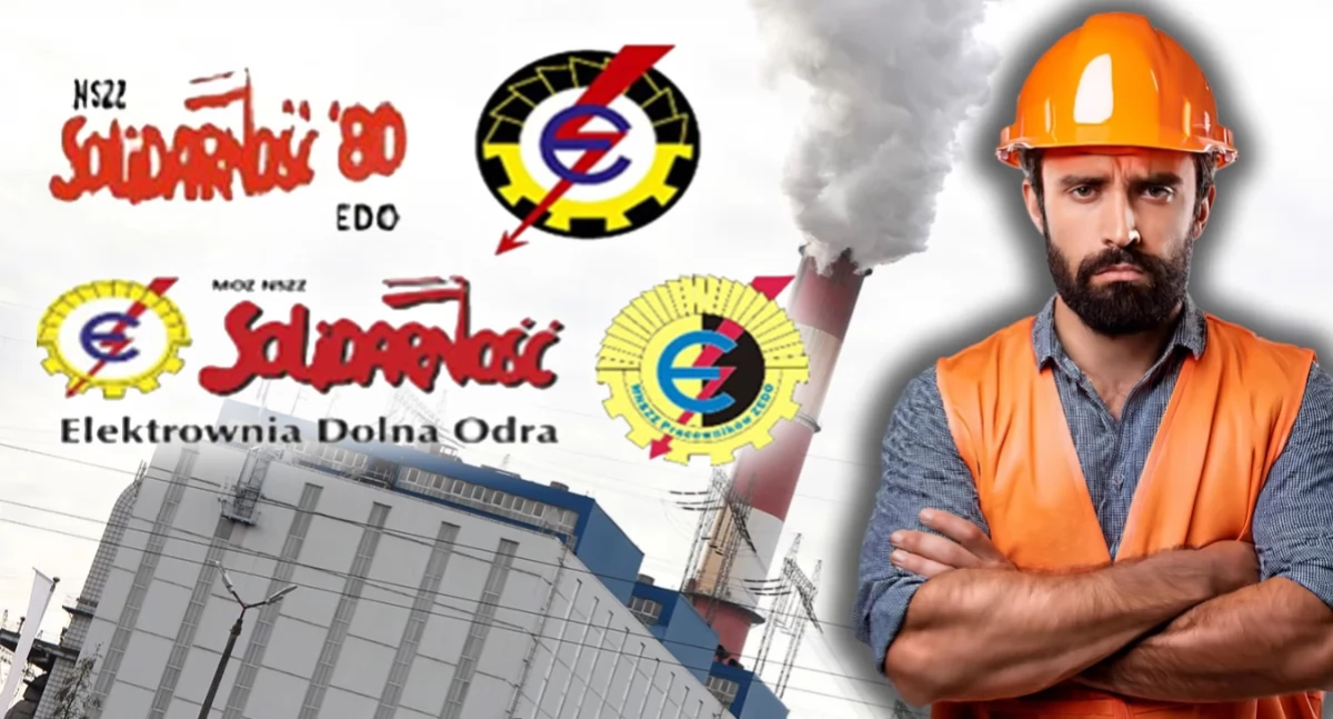 Elektrownia Dolna Odra, Związkowcy likwidacja potencjału osłabienie suwerenności energetycznej Polski - zdjęcie, fotografia