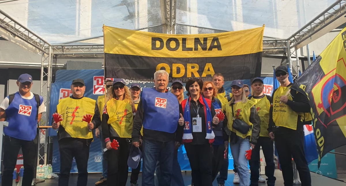 Elektrownia Dolna Odra, Związkowcy elektrowni pójdą Ogólnopolskim Marszu Niezadowolenia - zdjęcie, fotografia