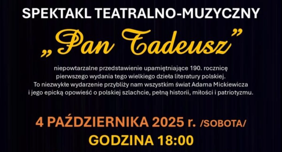 Teatr, Tadeusz Spektakl teatralno muzyczny - zdjęcie, fotografia