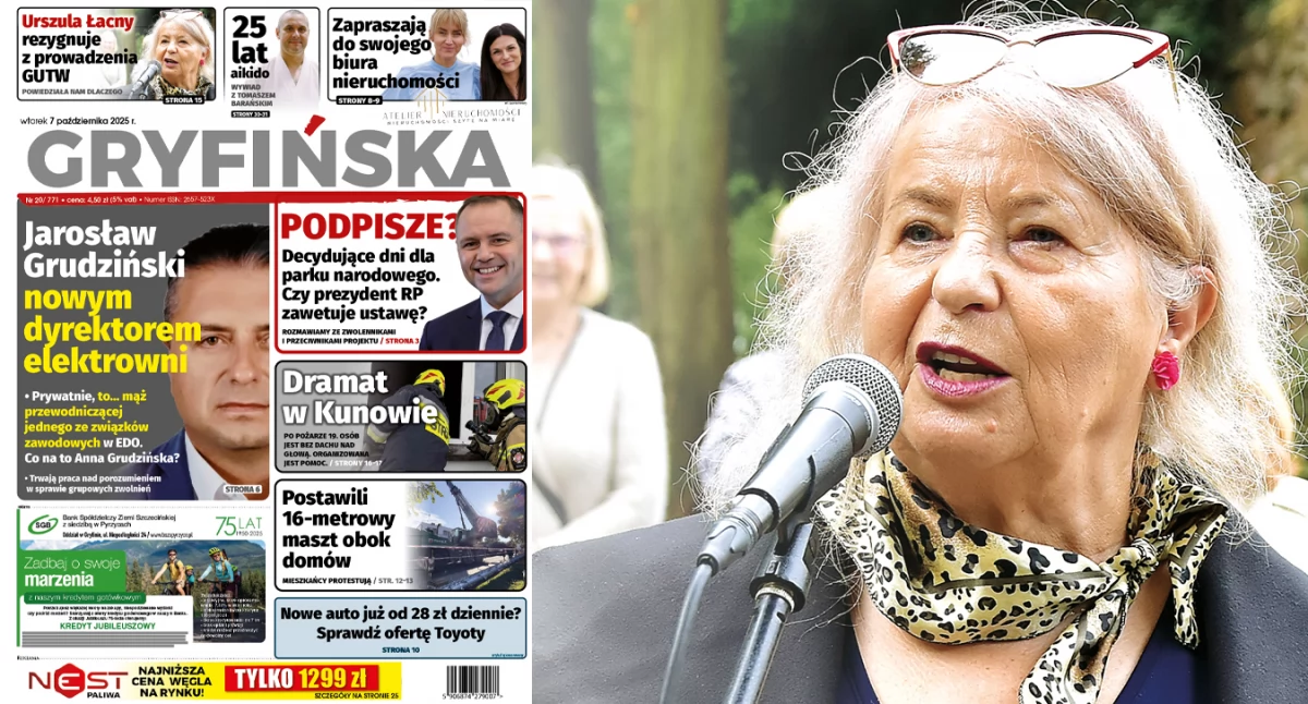 Gazeta Gryfińska, Urszula Kwietniewska Łacny rezygnuje prowadzenia Gryfińskiego Uniwersytetu Trzeciego Wieku! - zdjęcie, fotografia