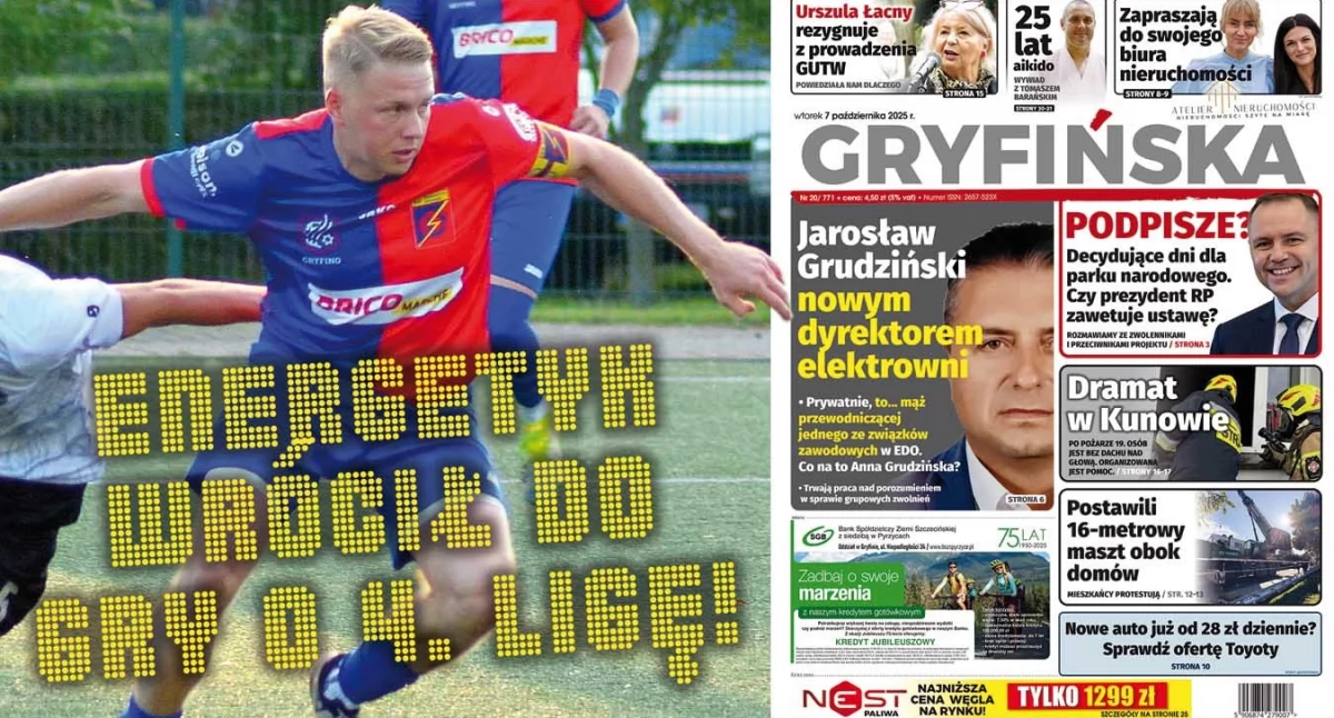 Gazeta Gryfińska, Rywale pomogli gryfinianom Energetyk może jednak tracić punktów - zdjęcie, fotografia