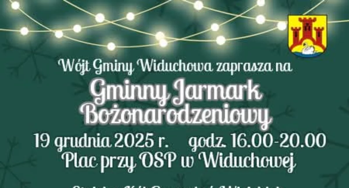 Info, Gmina Widuchowa również zaprasza Jarmark Bożonarodzeniowy! - zdjęcie, fotografia