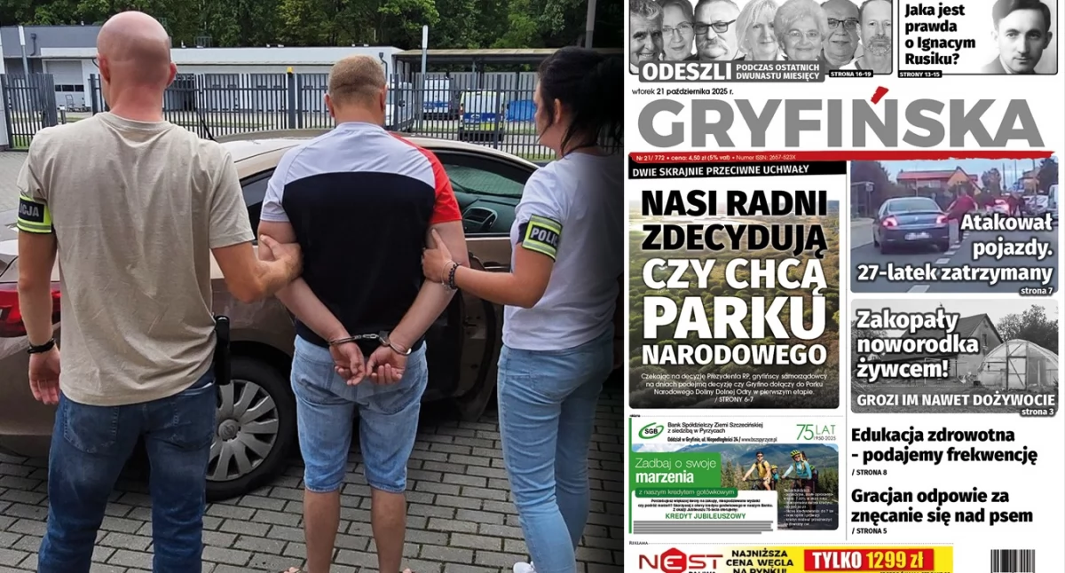 Gazeta Gryfińska, wioska sprawy które wstrząsnęły całą Polską - zdjęcie, fotografia