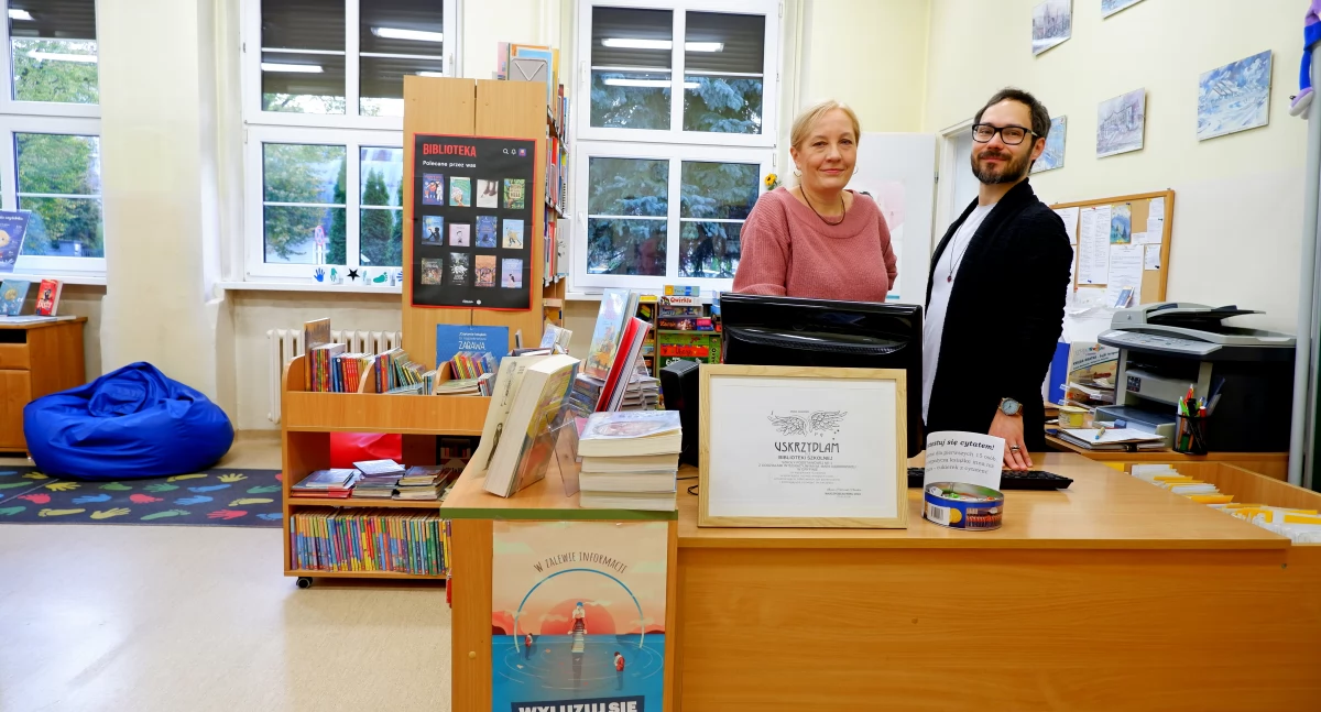 Szkoły i przedszkola, Biblioteka szkolna Gryfino USKRZYDLA - zdjęcie, fotografia