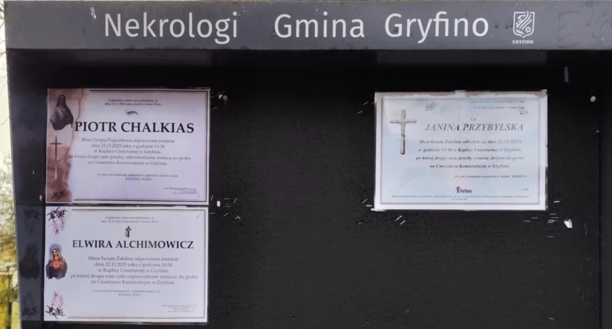 Odeszli, Żegnamy zmarłych Gryfina Widuchowej - zdjęcie, fotografia