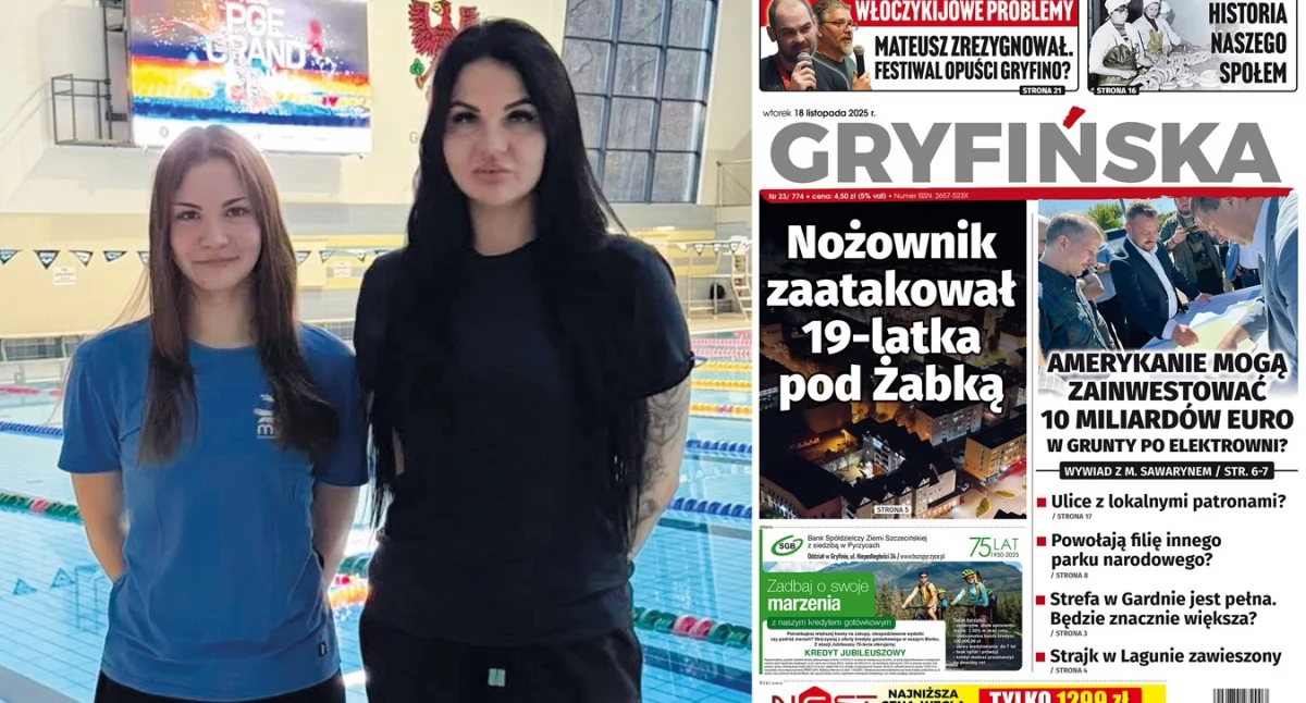 Gazeta Gryfińska, Julia Świeboda pływała telewizji - zdjęcie, fotografia