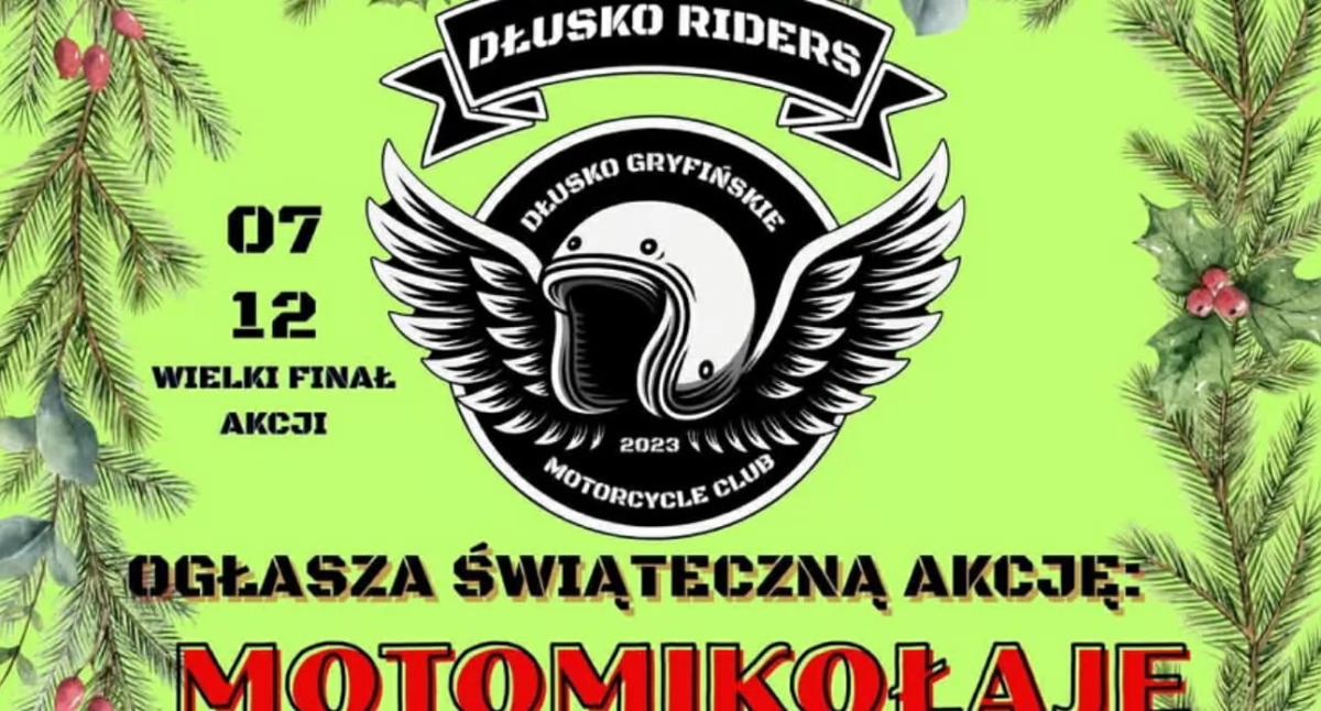 Akcje charytatywne, MotoMikołaje Dłuska pojadą pomogą potrzebującym rodzinom - zdjęcie, fotografia